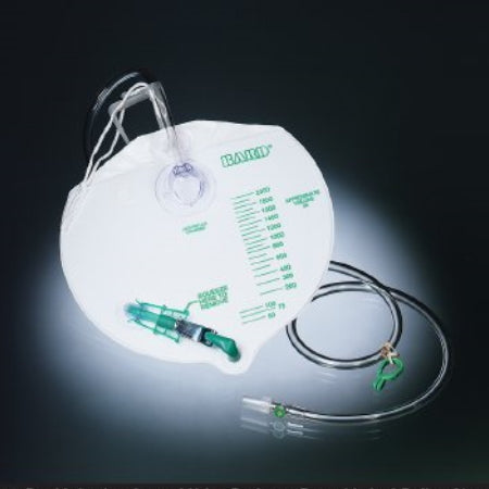 Night Drainage Bag - Bard I.C. Infection Control Urine Drainage Bag with Anti-Reflux Chamber, 2000mL