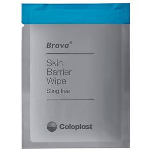 Skin Barrier Wipes - Coloplast Brava, Sting-Free, Alcohol-Free, Silicone-Based