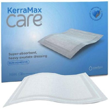 Wound Dressing - Super Absorbent Heavy Exudate Dressing KerraMax Care 4 X 4 Inch