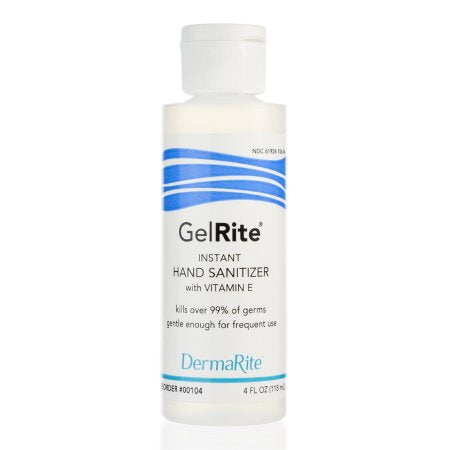 Hand Sanitizer - GelRite 4 oz. Ethyl Alcohol Gel Bottle