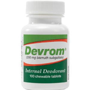 Devrom® Chewable Tablets, Internal Deodorant by Parthenon Co Inc – GO ...