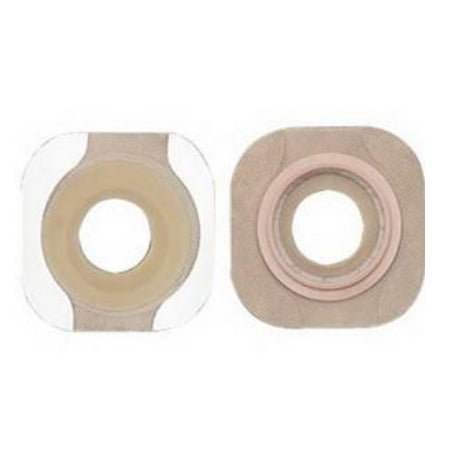 Ostomy Barrier - Hollister New Image Flextend 1-1/2" Pre-Cut Flat Skin Barrier, 2-1/4" Flange, Tape Border, Red