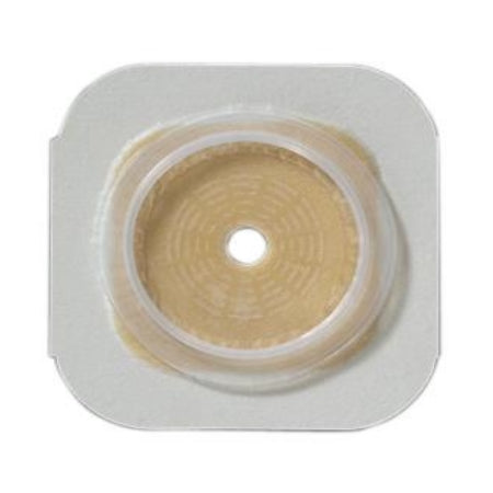 Ostomy Barrier - CenterPointLock Up to 3-1/4" Cut-to-Fit Flat Hollihesive Skin Barrier, 4" Flange, Yellow