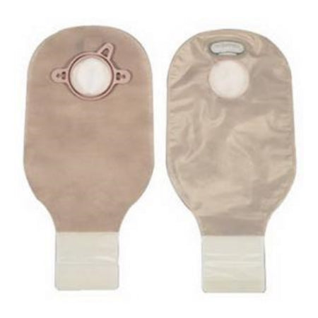 Ostomy Pouch - Hollister New Image Two-Piece Drainable Pouch, 1-3/4" Flange, Filter, 12" L, Integrated Closure, Transparent