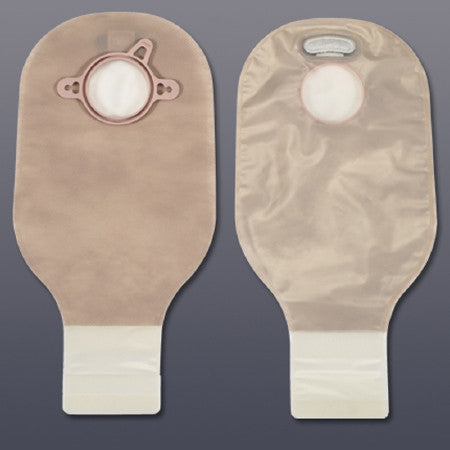 Ostomy Two-Piece Drainable Pouch, Hollister New Image 2-1/4" Flange, Filter, 12" L, Integrated Closure, Transparent