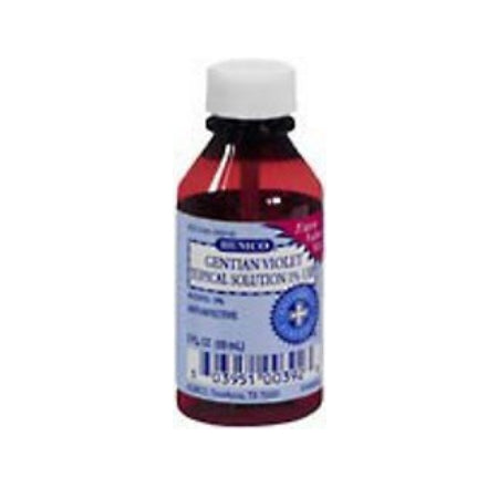 First Aid Antibiotic - Gentian Violet Topical Solution 2 oz. Bottle