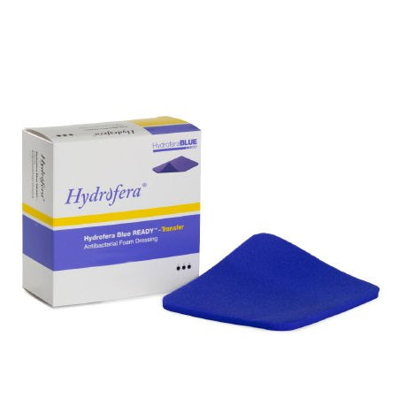 Antibacterial Foam Dressing - HydroferaBLUE READY-Transfer Non-Adhesive without Border Sterile
