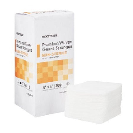 Gauze Sponge - McKesson Woven Cotton 12-Ply 4 X 4 Inch Square NonSterile