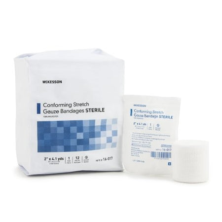 Conforming Bandage - Conforming Bandage Stretch Gauze, Polyester, Sterile Packaging