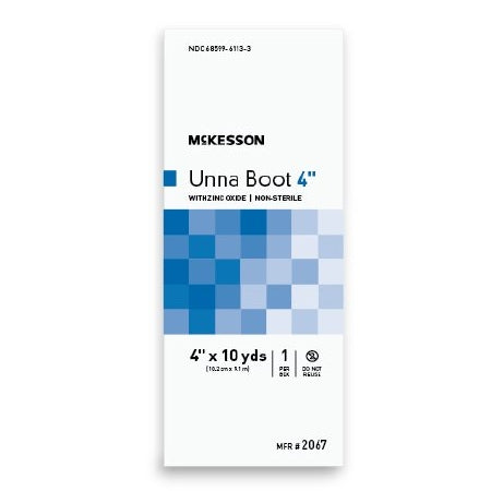 Gauze Bandage - Unna Boot McKesson Cotton Zinc Oxide NonSterile
