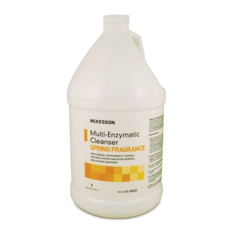 Instrument Cleanser - Multi-Enzymatic Instrument Detergent Liquid 1 Gallon Jug Spring Fresh Scent