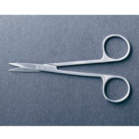 Iris Scissors - 4-1/2 Inch Office Grade Stainless Steel Finger Ring Handle Straight