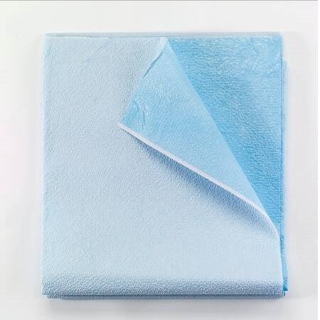 Stretcher Sheet -  Flat Blue Tissue / Poly Disposable