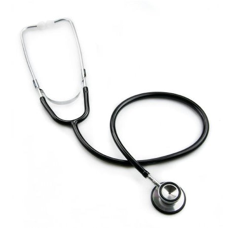 Stethescope - Classic Stethoscope Black 1-Tube 22 Inch Tube Double Sided Chest piece