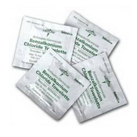 Antiseptic and Cleansing BZK Wipes - Medline Industries Antiseptic and Cleansing Towelettes, 5" x 7"