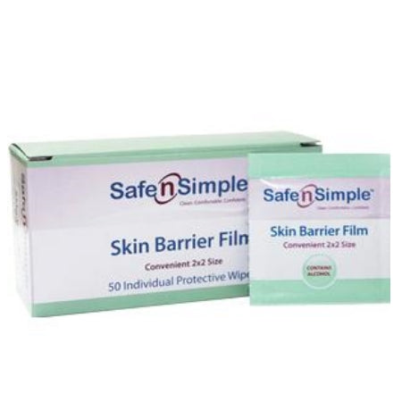 Skin Barrier - Safe N Simple Skin Barrier Film Wipe, 2" x 2"