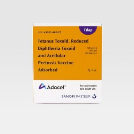 Adacel Tdap Vaccine 10 to 64 Years of Age Tetanus Toxoid, Reduced Diphtheria Toxoid and Acellular Pertussis Vaccine, Adsorbed, Injection Prefilled Syringe 0.5 mL