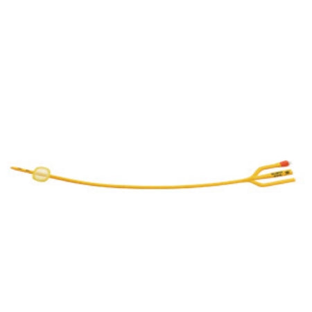 Indwelling Catheter - Teleflex Gold Silicone Coated 3-Way Foley Catheter 16Fr, 30cc Balloon