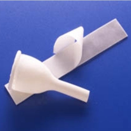 Male External Catheter - Golden-Drain Foam Strap Latex by Teleflex