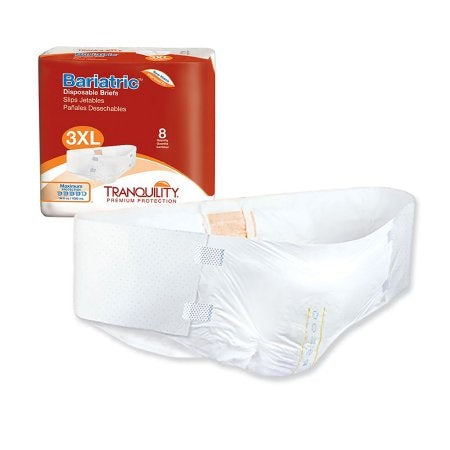 Adult Briefs - Unisex Tranquility Bariatric 3X-Large Disposable Heavy Absorbency