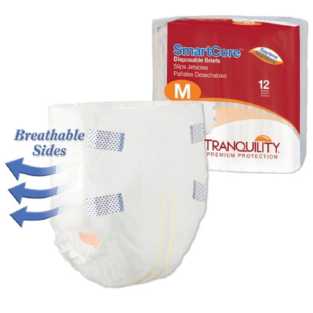Adult Briefs - Tranquility SmartCore Adult Incontinent Brief Tab Closure Disposable Heavy Absorbency